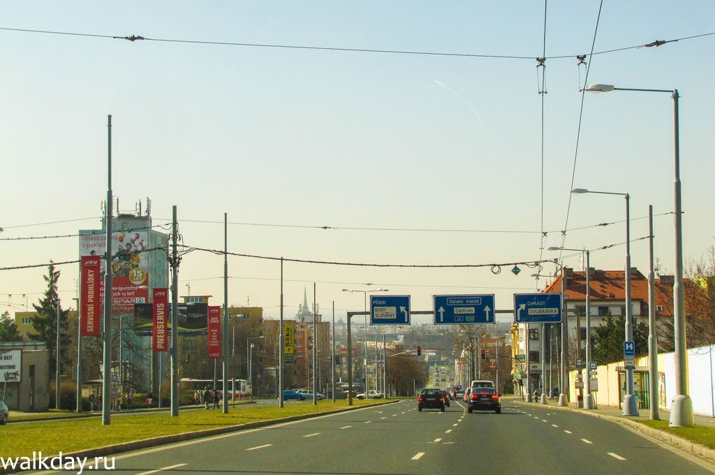 Въезд в Пльзень. Въезд в Пльзень.