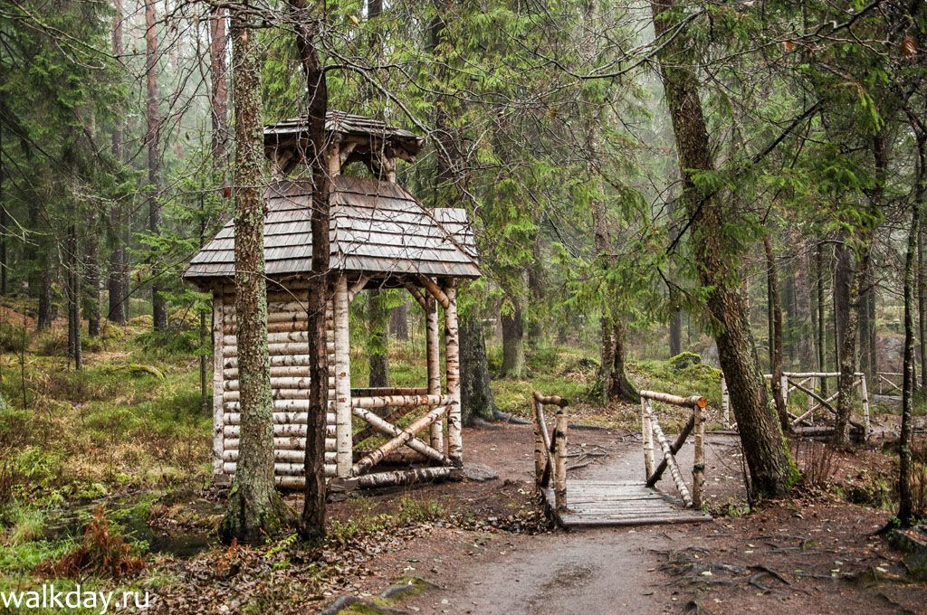 Хижина Отшельника. Хижина Отшельника в парке Монрепо, Выборг.
