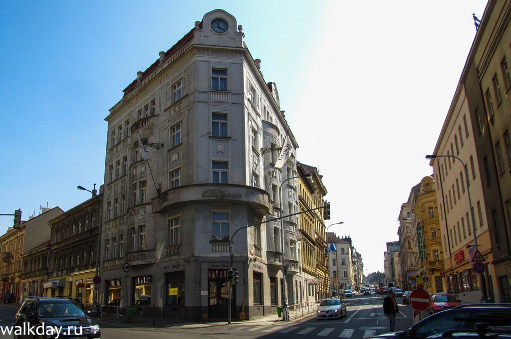Наш небольшой отель «Глория» Hotel Gloria, Прага.